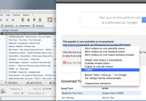 Copia lista a Jdownloader