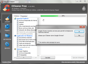 Cerrar Chrome CClenear