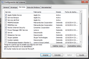 Servicios de Windows